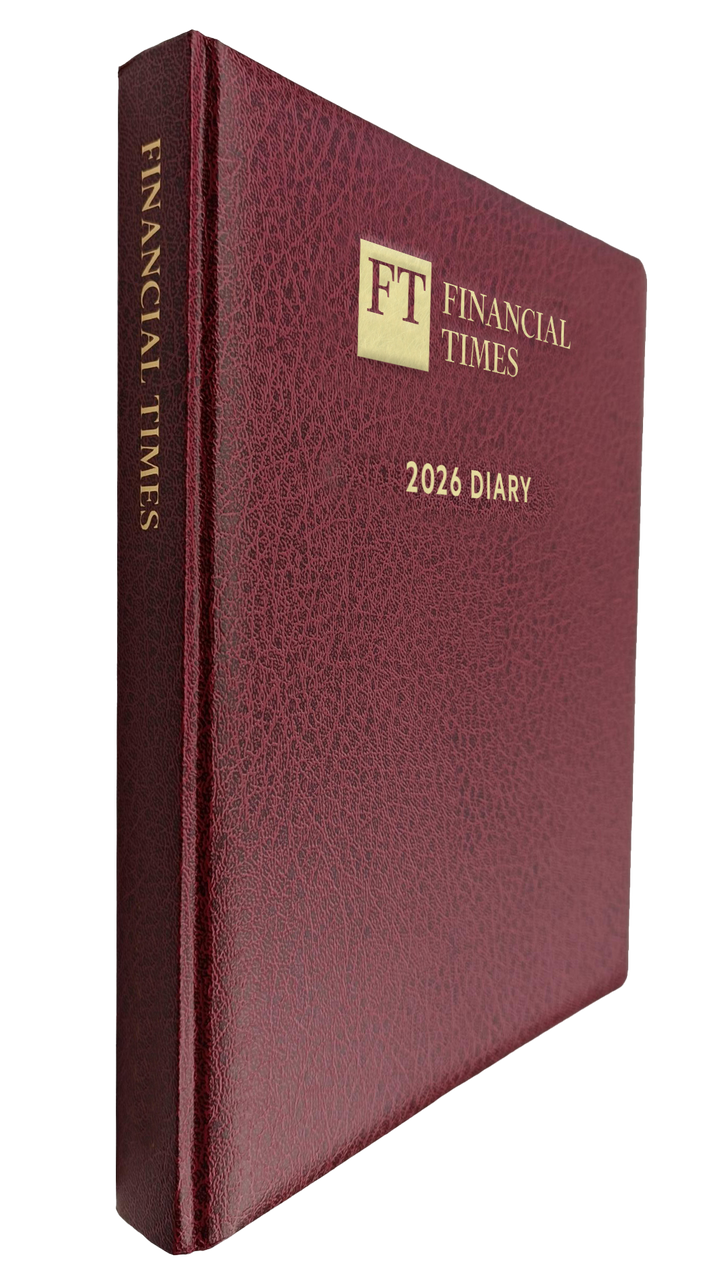 2026 Desk Diary - Week-to-View Planner - Claret (DCC-26)