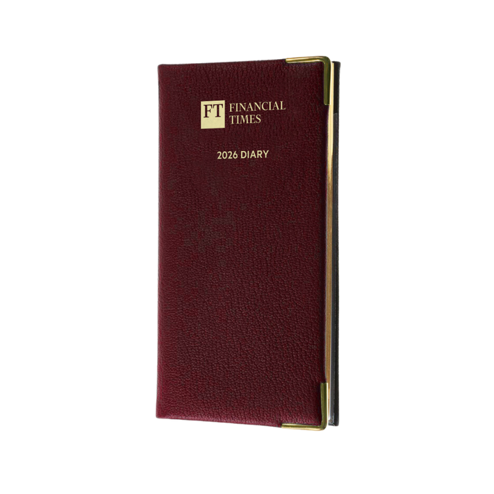 2026 Portrait Pocket Diary - Week to View - Claret