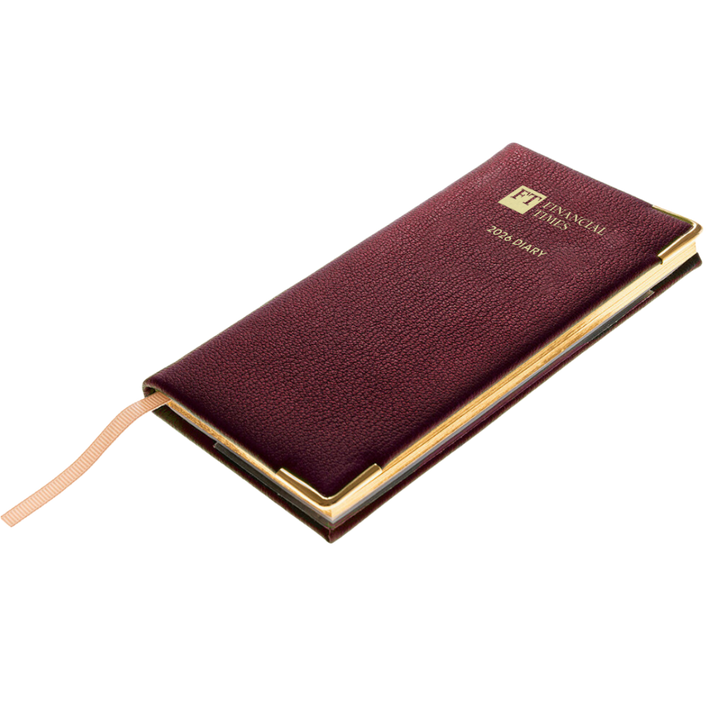 2026 Portrait Pocket Diary - Week to View - Claret