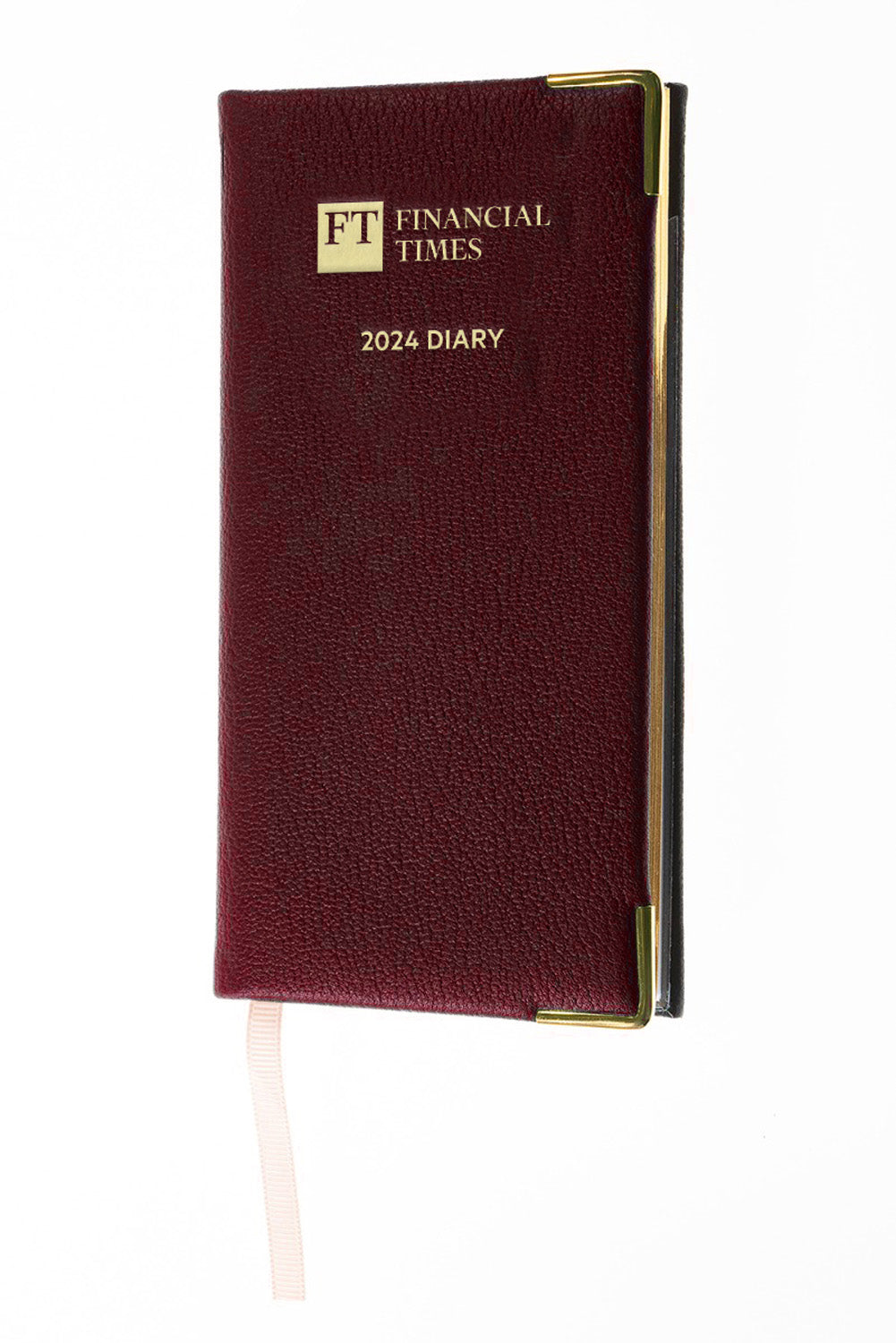 Financial Times - 2024 - Portrait Pocket Diary - Week to View - Claret