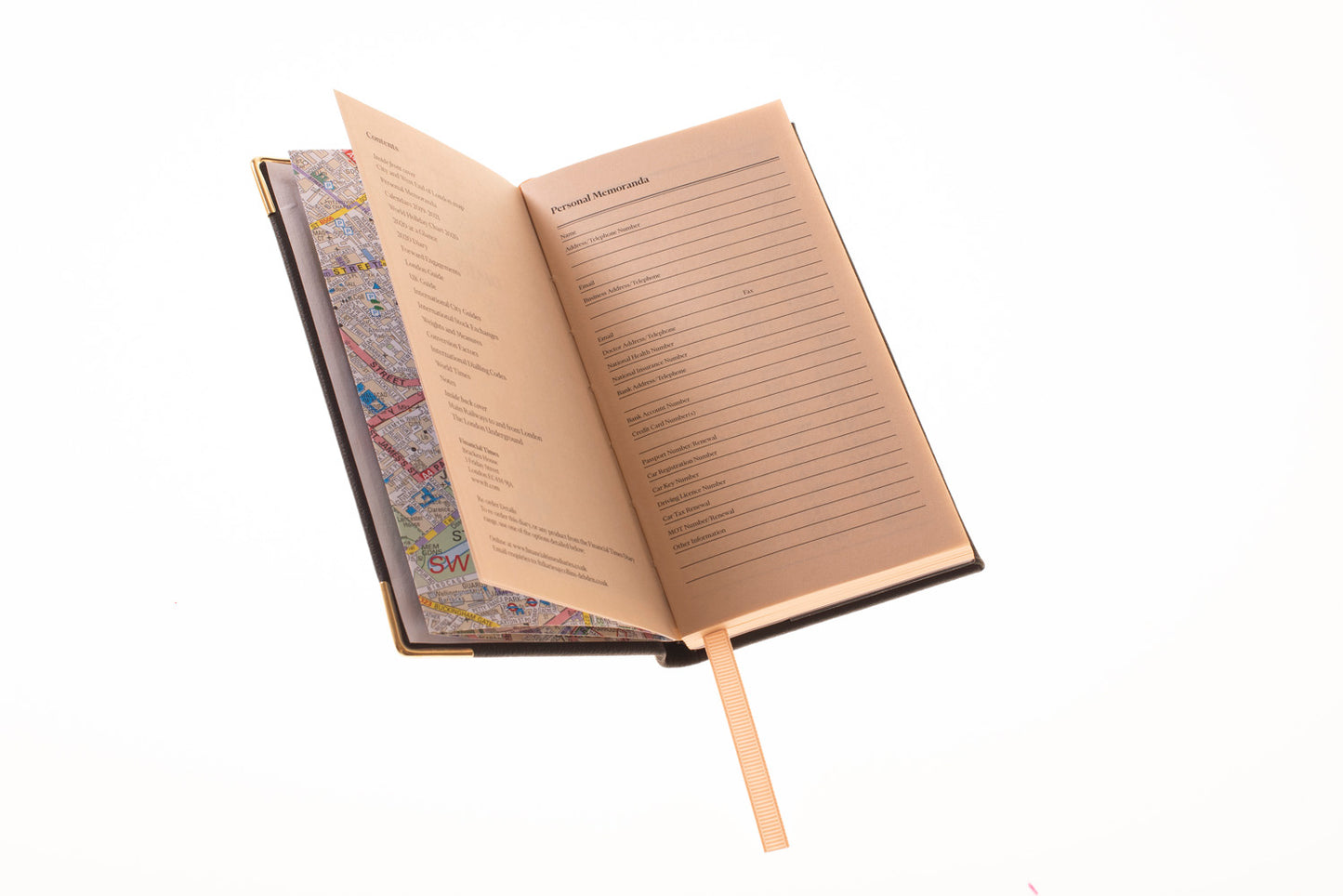 Financial Times - 2024 - Landscape Pocket Diary (Pink paper) - Week to View - Black (PP-24)