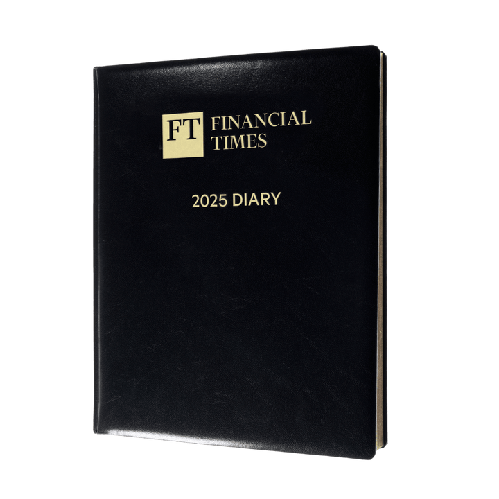 2025 Desk Diary - Week-to-View Planner- Black (DC-25) - UK FT B2C