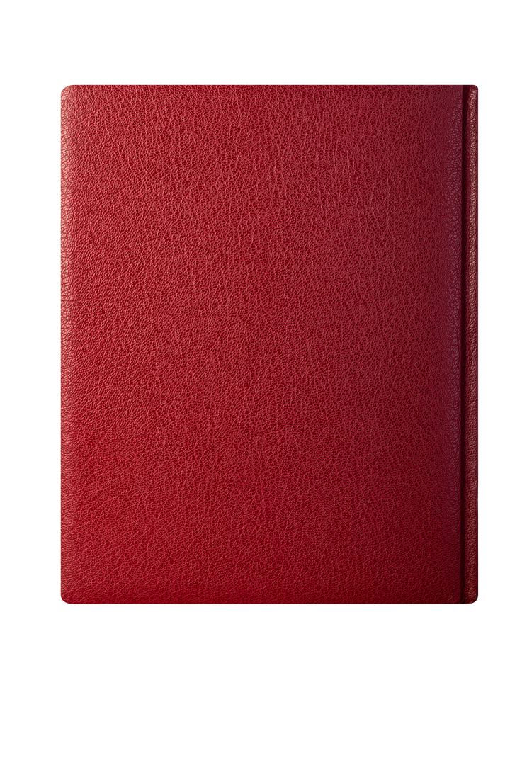 2027 Calendar Year Desk Diary – Week-to-View Planner – Luxury, Padded Faux Leather Cover in Claret (DCC-27)