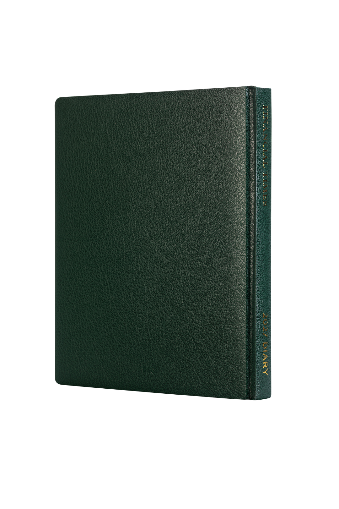 2027 Calendar Year Desk Diary – Week-to-View Planner – Luxury, Padded Faux Leather Cover in Green (DCG-27)