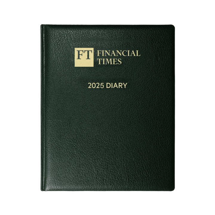 2025 Desk Diary - Week-to-View Planner- Green (DCG-25) - UK FT B2C