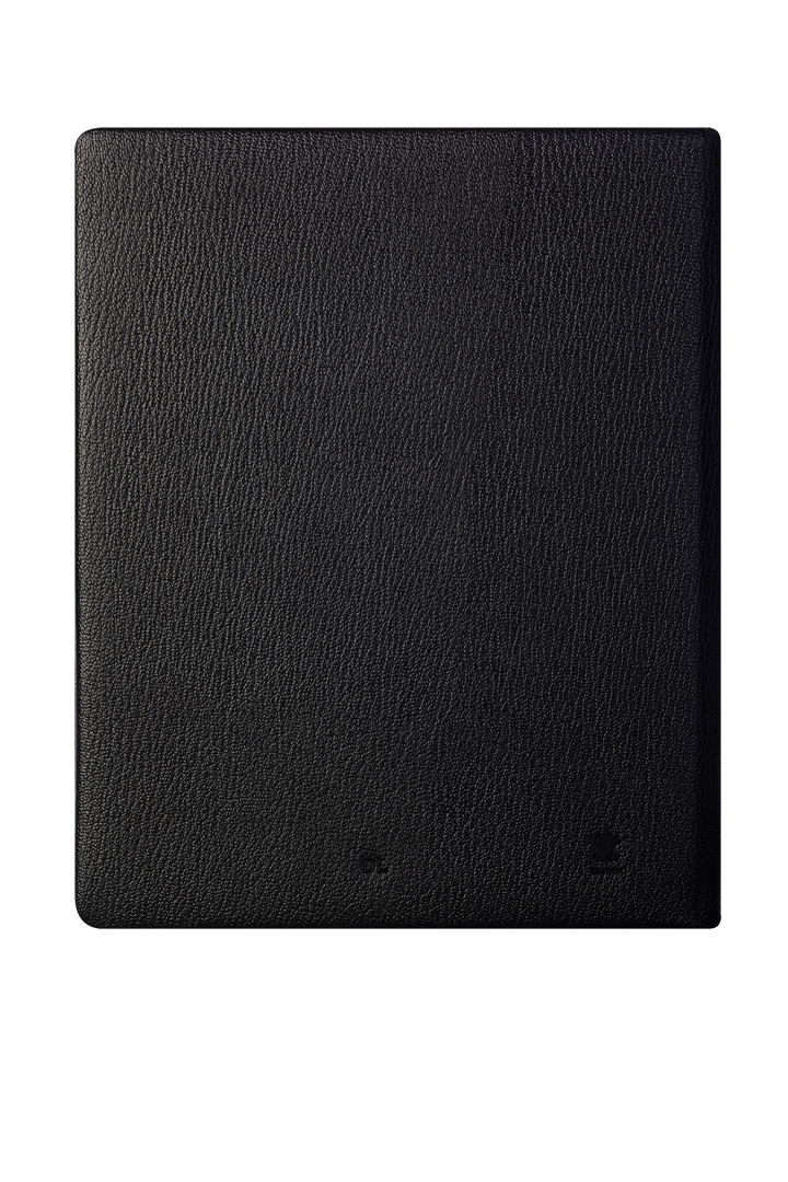 2027 Calendar Year Leather Desk Diary – Week-to-View Planner – Natural Grain, Italian Leather Cover in Black (DL-27)