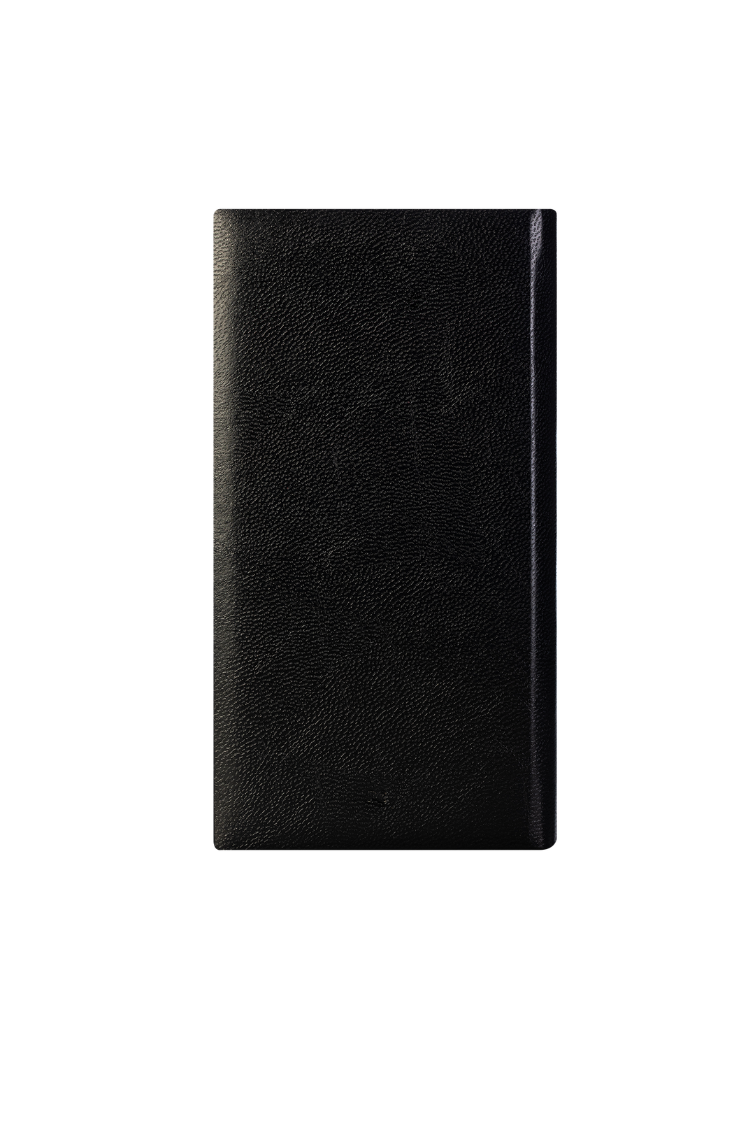 2027 Calendar Year Portrait Pocket Diary – Week-to-View Planner – Luxury, Padded Faux Leather Cover in Black (PC-27)