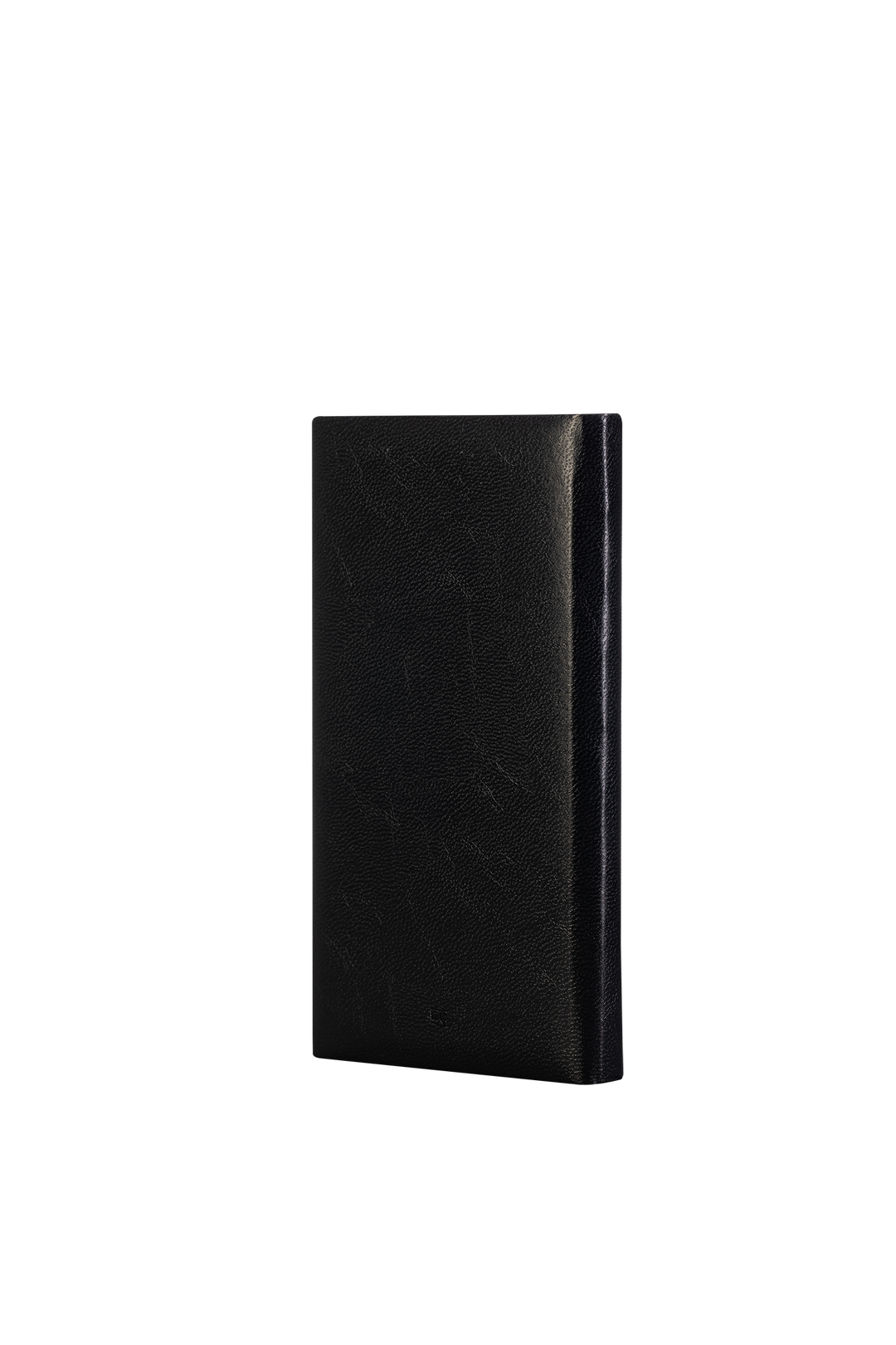 2027 Calendar Year Portrait Pocket Diary – Week-to-View Planner – Luxury, Padded Faux Leather Cover in Black (PC-27)
