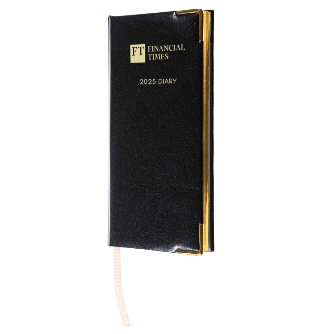 Financial Times - 2025 - Portrait Pocket Diary - Week to View - Black (PC-25) - UK FT B2C