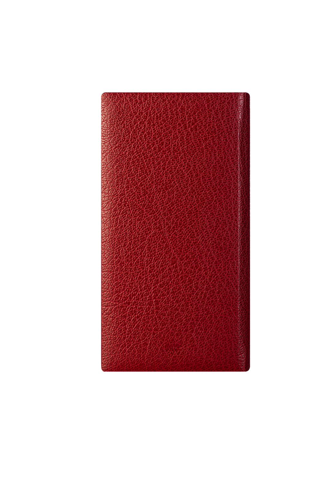 2027 Calendar Year Portrait Pocket Diary – Week-to-View Planner – Luxury, Padded Faux Leather Cover in Claret (PCC-27)