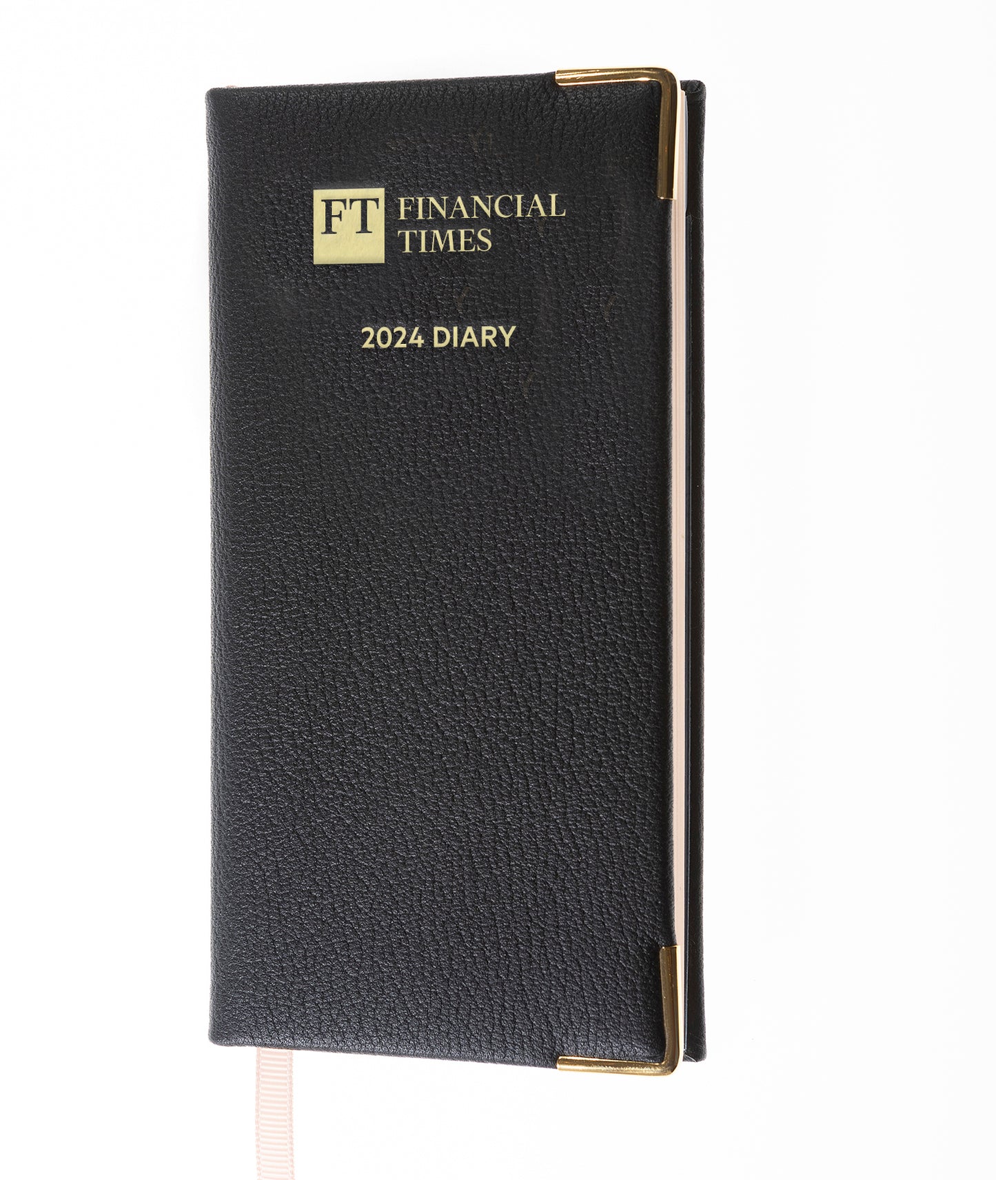 Financial Times - 2024 - Landscape Pocket Diary (Pink paper) - Week to View -  Black (PP-24)