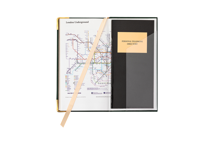 2027 Calendar Year Portrait Pocket Diary – Week-to-View Planner – Luxury, Padded Faux Leather Cover in Black (PC-27)